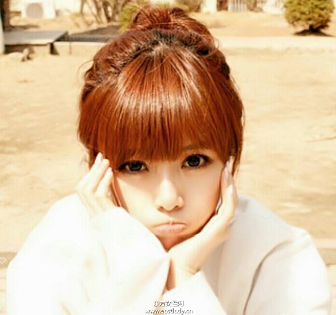 瘦脸发型扎法 圆脸女生怎么扎头发好看