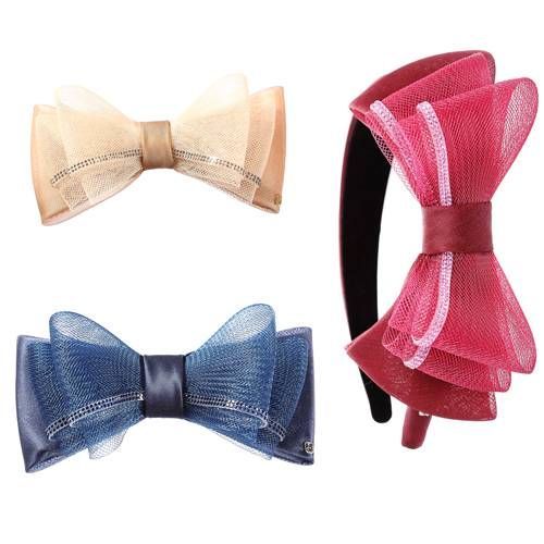 新款Alexandre de Paris for浪漫蝴蝶结发饰品