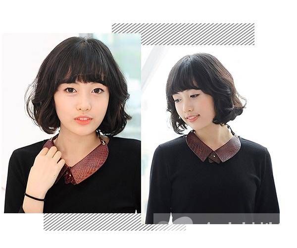 这些齐刘海短发发型 让你的颜值更上一层楼