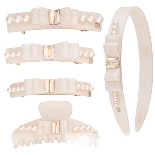 新款Alexandre de Paris for浪漫蝴蝶结发饰品