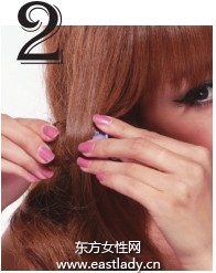 使用卷发卷打造富有变化感卷发