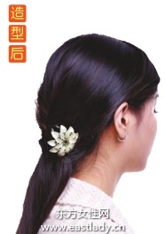 镶宝石发饰搭配长发发型展现高雅气质