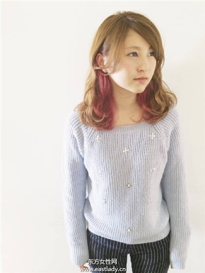 可以甜美也可以个性 日系梦幻内侧染发任你选