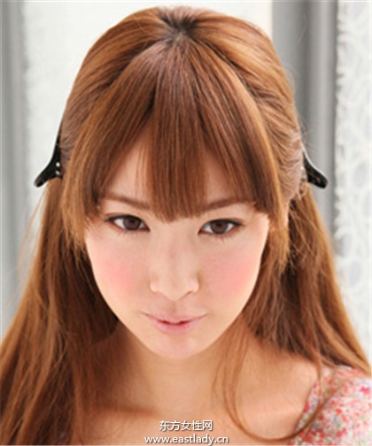 注意小细节剪出齐(斜)刘海发型