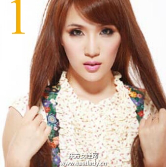 自然直发发型打造清爽学院范