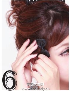 后侧公主盘发发型 呈现清晰脸部轮廓