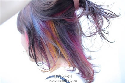 可以甜美也可以个性 日系梦幻内侧染发任你选