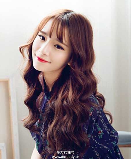 韩系名媛美发 水波纹烫发图片欣赏