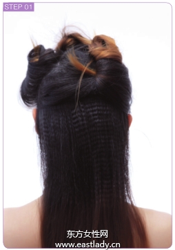 尖尾梳倒梳刘海发根打造欧系发型