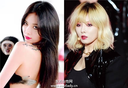 短发更性感 看韩国当红女星剪发前后对比照