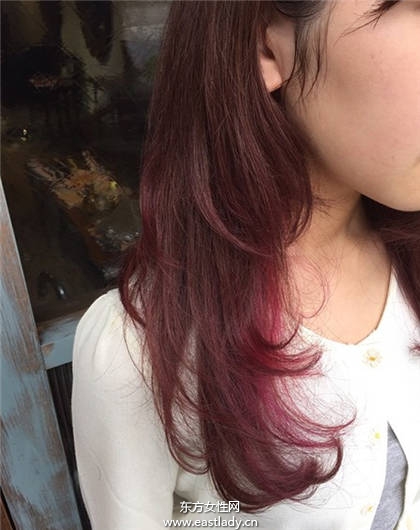 可以甜美也可以个性 日系梦幻内侧染发任你选