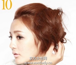 日系发型之梦幻侧盘大团发造型