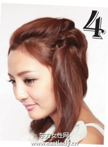 拧卷侧盘蓬松团子发