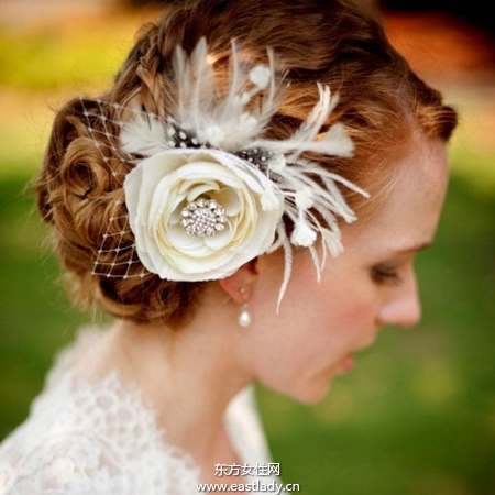 春暖花开 春季花朵新娘发型