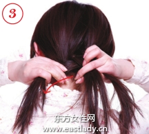 辫子的编法图解之自然随性反编辫