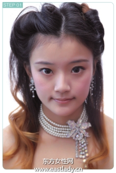 时尚双缕卷甜美纯真