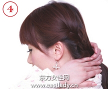辫子的编法图解之活波俏皮侧编辫