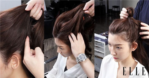 丸子头的扎法图解 越随性越自然有型