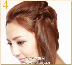 日系发型之梦幻侧盘大团发造型