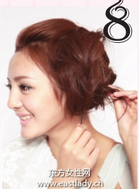 拧卷侧盘蓬松团子发