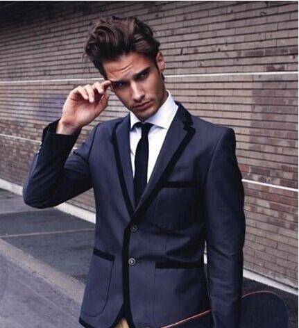 英伦风欧美男生定位烫 发型图片介绍