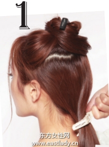 拧卷侧盘蓬松团子发