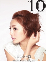 拧卷侧盘蓬松团子发