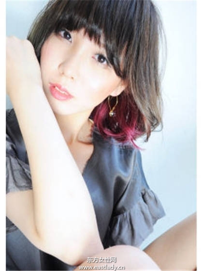 可以甜美也可以个性 日系梦幻内侧染发任你选