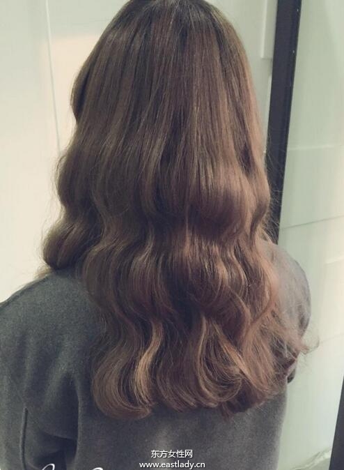 韩系名媛美发 水波纹烫发图片欣赏