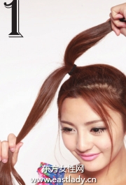 蓬松侧马尾辫展现甜美十足萌女造型