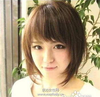 适合圆脸MM的发型设计