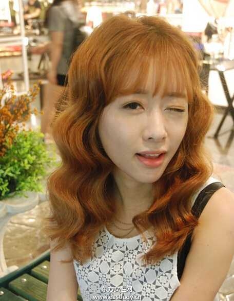 韩系名媛美发 水波纹烫发图片欣赏