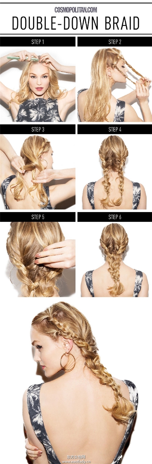 五种辫子编发造型 时尚简单