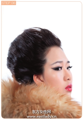 尖尾梳倒梳刘海营造狂野风格