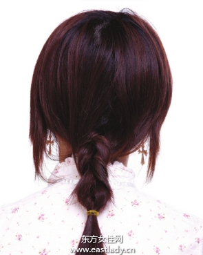 辫子的编法图解之自然随性反编辫