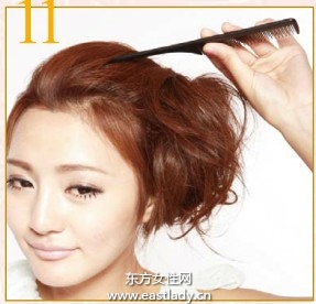 日系发型之梦幻侧盘大团发造型