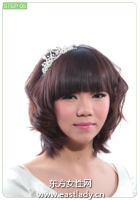 日系短卷发戴上小皇冠可爱极了