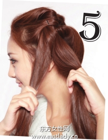 拧卷侧盘蓬松团子发