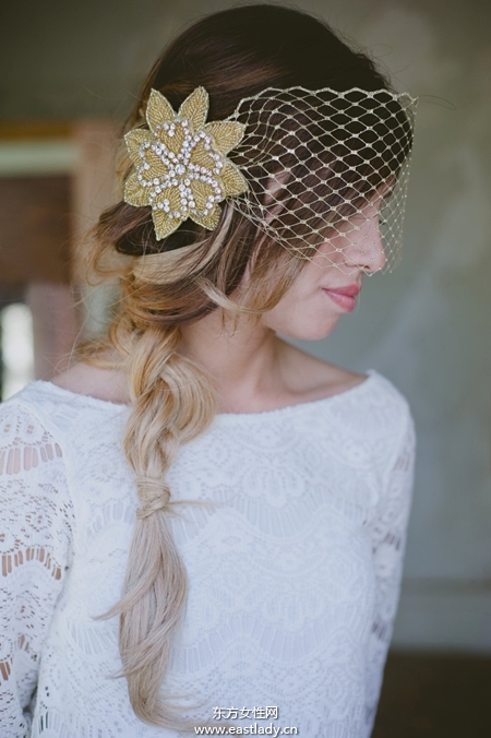 春暖花开 春季花朵新娘发型