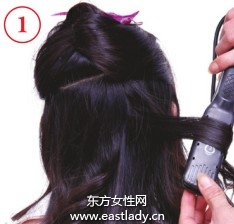 浪漫优稚卷发发型当宴会中的公主