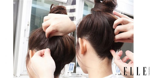 丸子头的扎法图解 越随性越自然有型