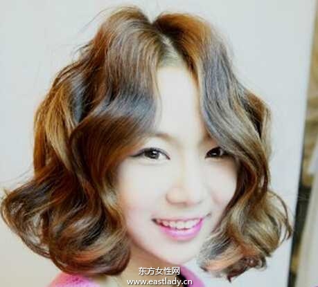 韩系名媛美发 水波纹烫发图片欣赏