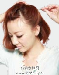 侧团子发辫显示女性干练爽朗性格