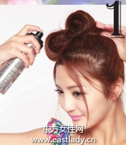 蓬松侧马尾辫展现甜美十足萌女造型