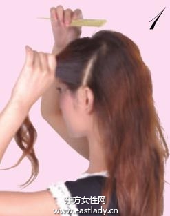 2013最新马尾辫的扎法图解