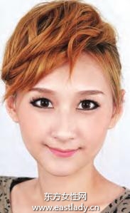 时尚中性盘发发型游走在性感与帅气边缘