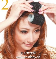 分层卷刘海塑造内扣的芭花风刘海