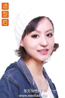 短发戴帽发型让你显得更加可爱