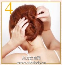 分束交叉缠绕盘法打造可爱团子发发型