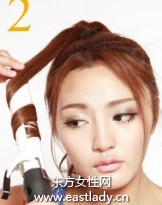 立体圆润高盘发造型展现清爽脸部轮廓